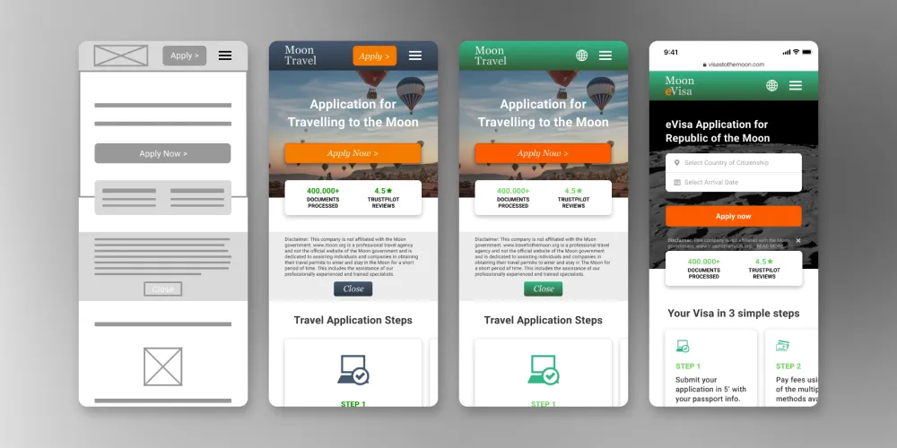 Mobile app analytics showing performance graph